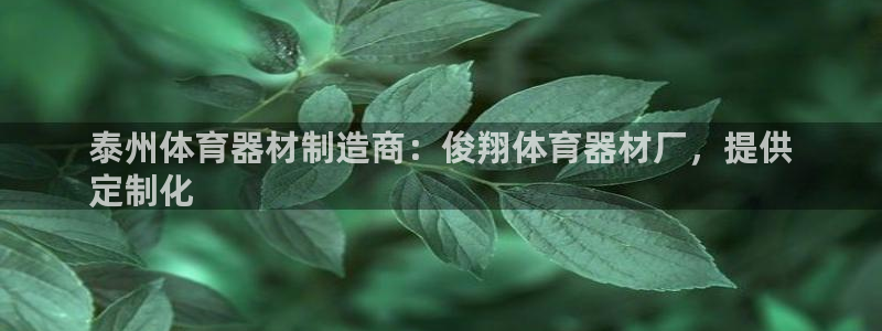 星欧娱乐最建议买的三个产品是什么呢：泰州体育器材制造