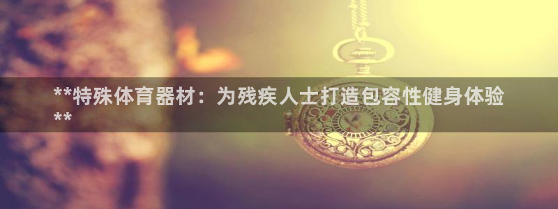 星奥盛典娱乐会所：**特殊体育器材：为残疾人士打造包容性健身